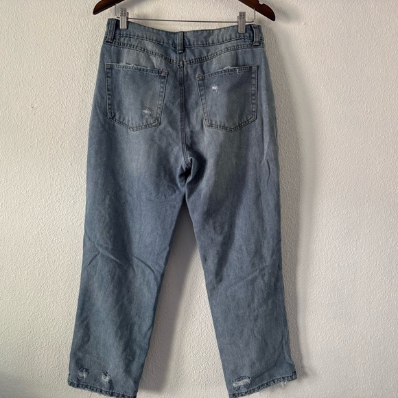 Rewash High Rise Jeans Y2K Streetwear 9/29 Junior Crop Vintage Staple Distressed - Picture 15 of 16